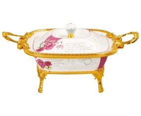 Wadah Saji Persegi Klasik motif Eternity MC35